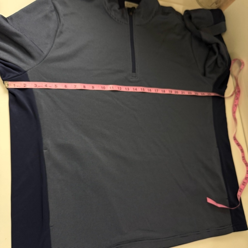 PGA Tour Pullover Quarter Zip Mens XXL Dark Blue Navy Thermal Long Sleeve NWT - Picture 10 of 12